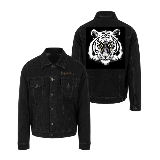 Tiger Black Denim Jacket