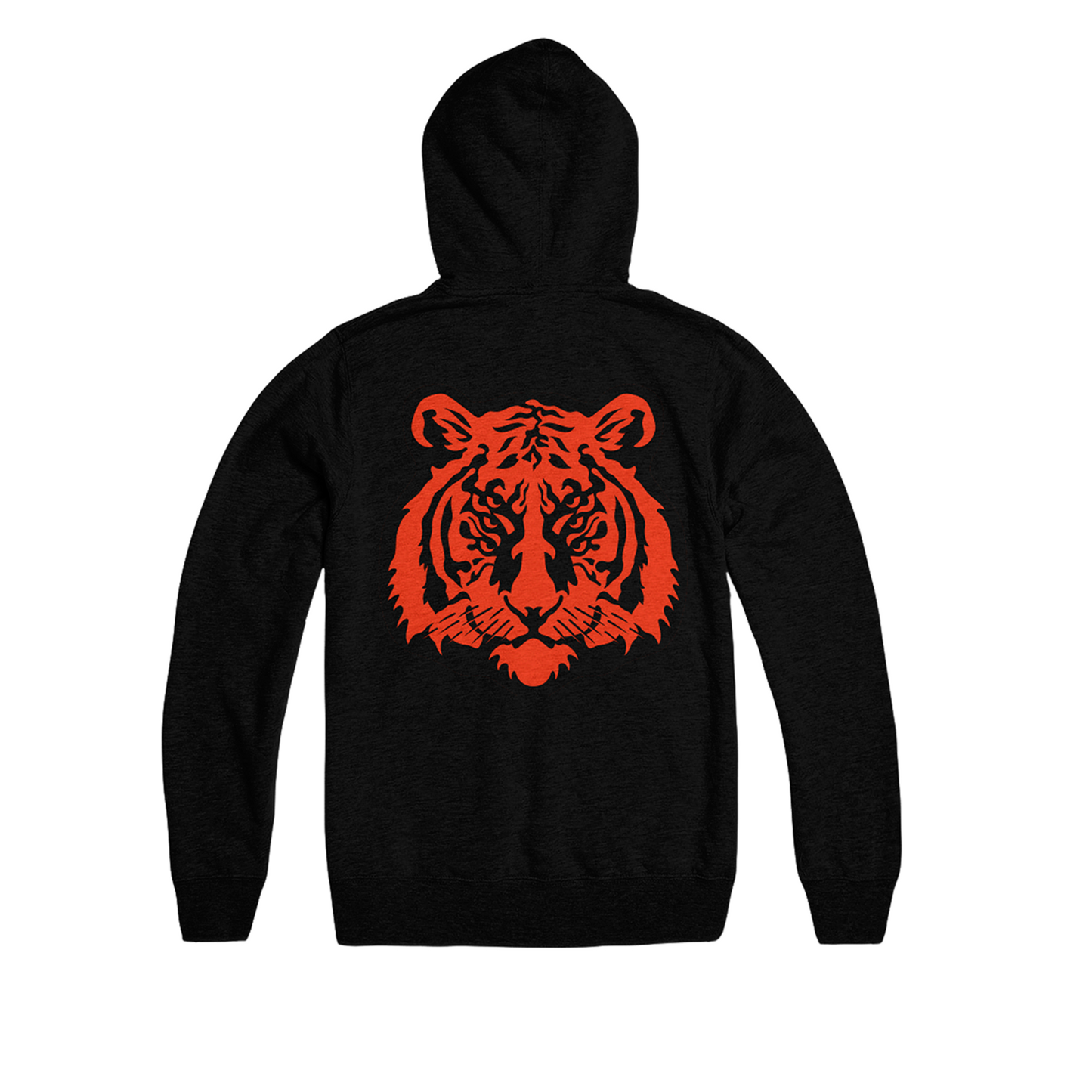 Tiger Hooded Black Sweatshirt